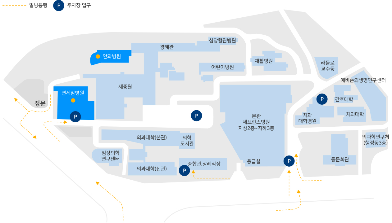 안과병원 지도